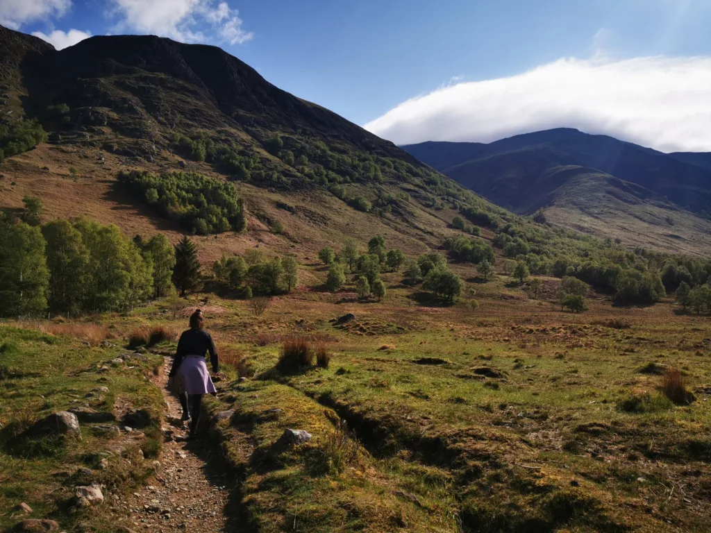Wandern am Ben Nevis in Schottland