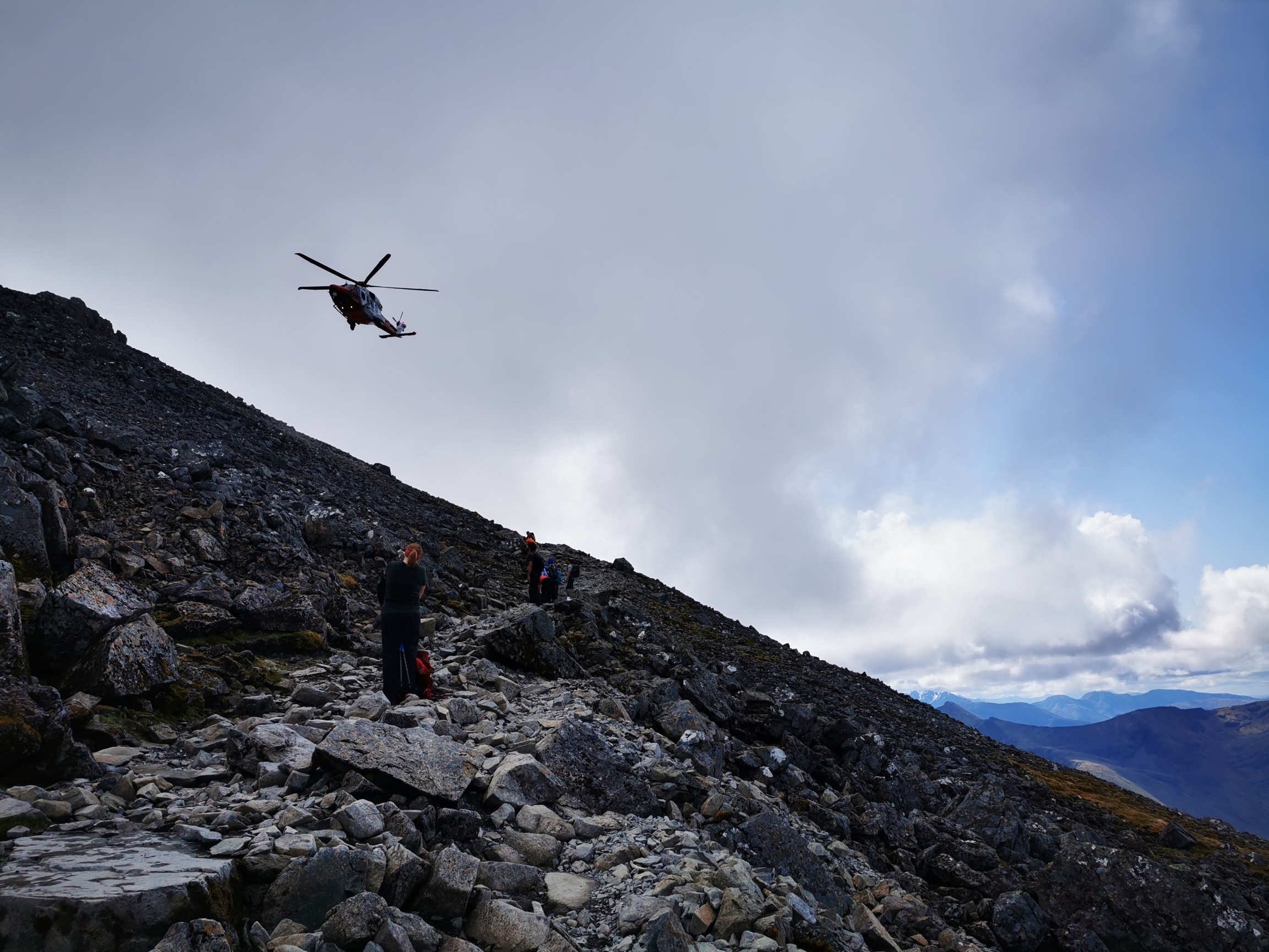Ben Nevis: Helikopter Evakuierung